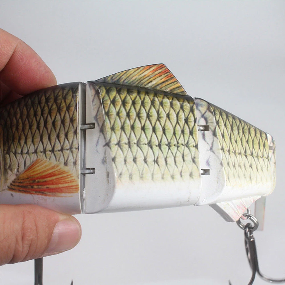 25cm 135g New Artificial Bait Big Fishing Lure 4 Segment sinking Swimbait Crankbait Hard Slow Game Fish | Спорт и развлечения