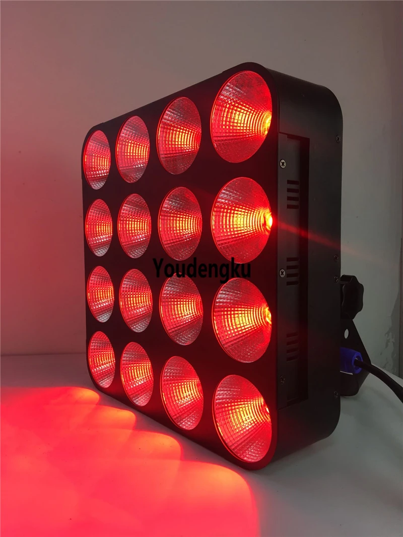 2 шт. Cob led сценический фон декоративный свет 16х30вт rgb 3в1 dmx светодиодная Матрица