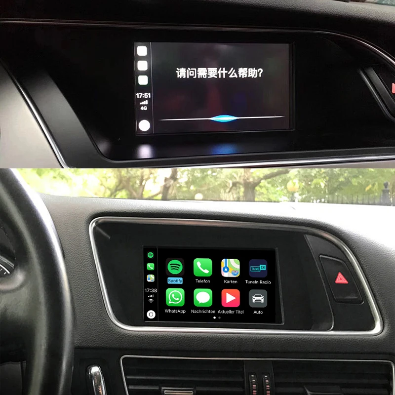 Sinairyu видео интерфейс с Carplay функции зеркального отображения экрана для A4 A5 B8 Q5 Audi