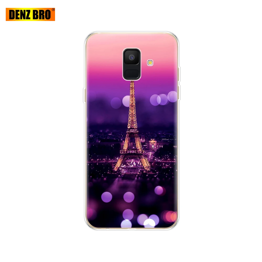 Для samsung Galaxy A6 чехол Dual SIM SM A600 A600F чехол для телефона samsung A6 plus A605 A605F защитный ковер бампер - Цвет: 61881