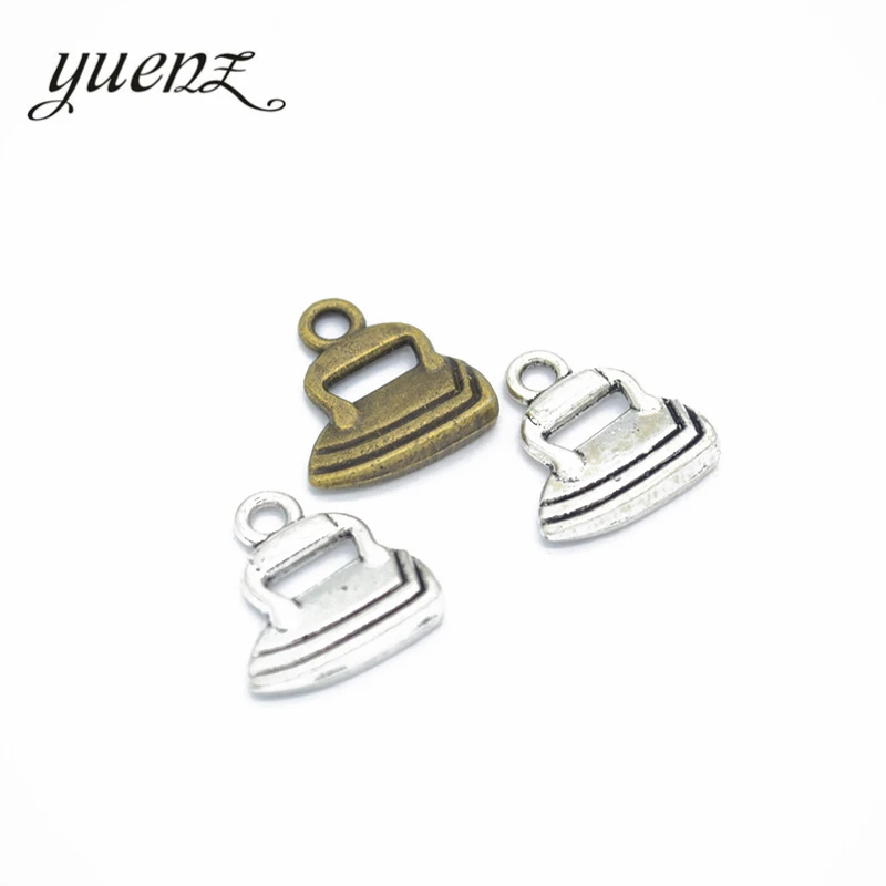 YuenZ 10 шт старинные серебряные очаровательные железные Подвески для женских