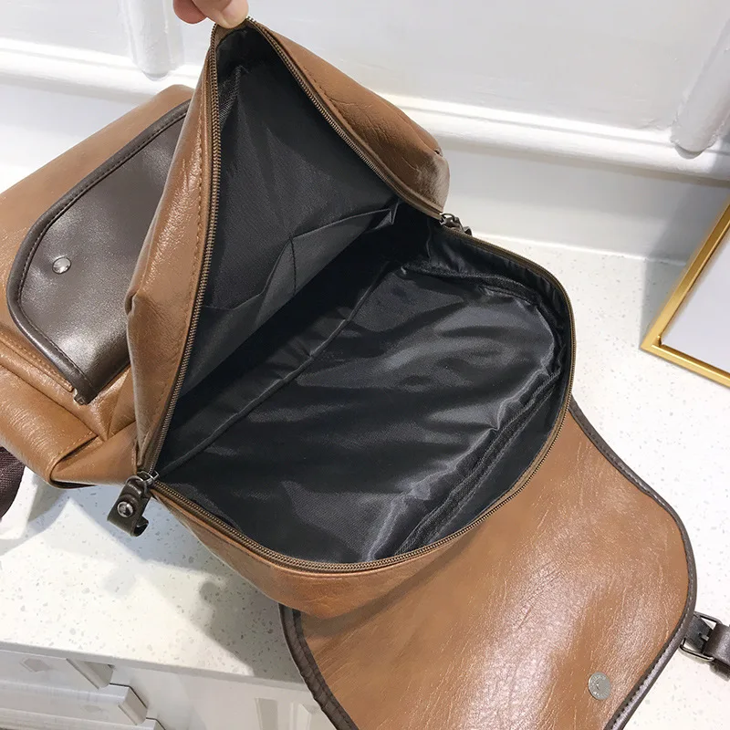 Новинка 032019 лидер продаж винтажный рюкзак унисекс из искусственной кожи для