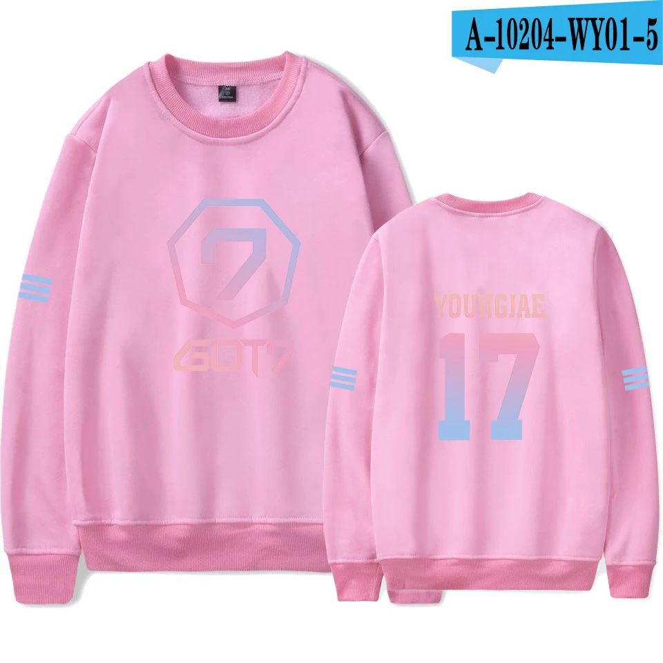 Color 31 Kpop GOT7 толстовки мужские и женские пальто Bambam Yugyeom Youngjae значок Джексон Jb Jinyoung получил 7 Толстовка пуловер с капюшоном топы - Цвет: Color 31