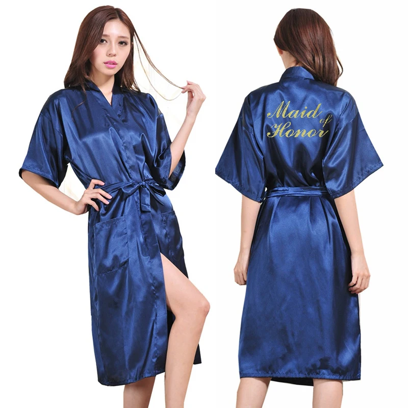 TJ02 женский халат с надписью для невесты подружки матери горничной чести готовые