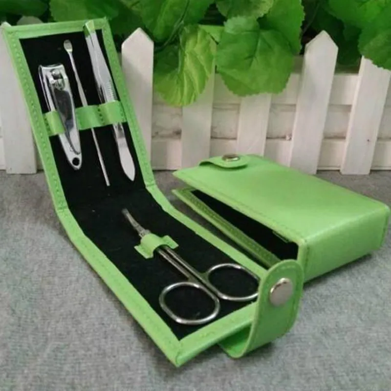 4 In 1 Kit Stainless Steel Nail Clippers Manicure Set Tools Sets PVC And High Carbon Colors | Красота и здоровье