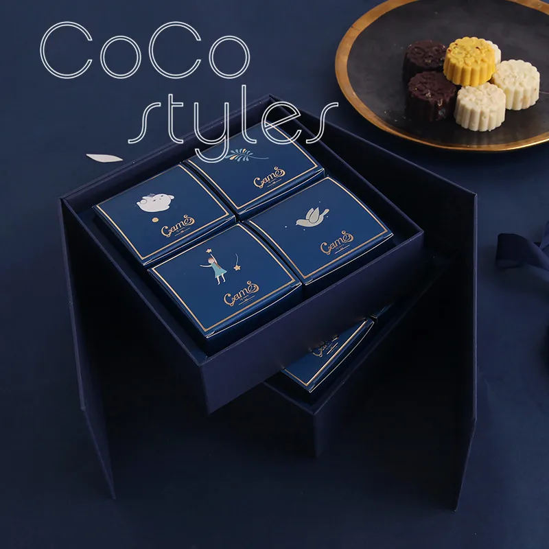 Cocostyles изготовленная на заказ пустая Изысканная двухслойная коробка для торта с
