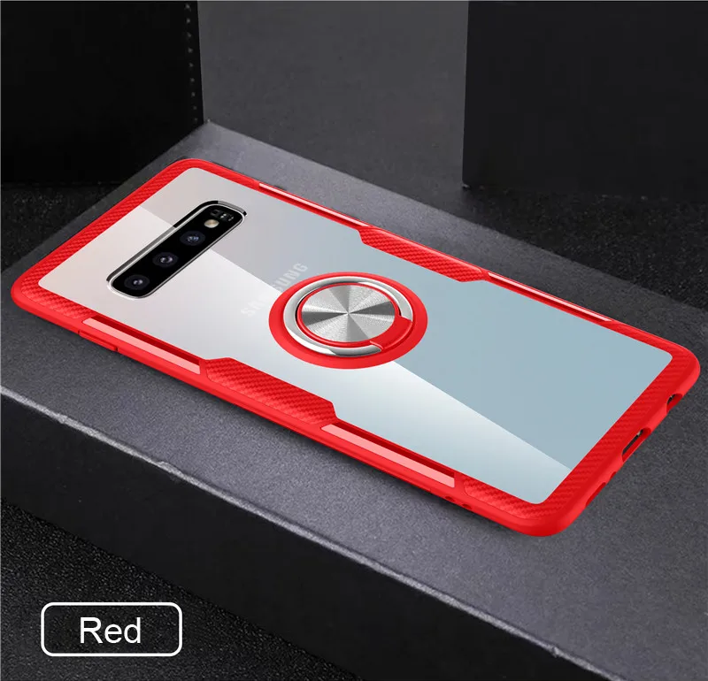 S10 чехол для samsung Galaxy S10 S9Plus Note9 автомобильный магнитный держатель-кольцо для пальца подставка задняя крышка для samsung S10 Plus чехол S10Lite