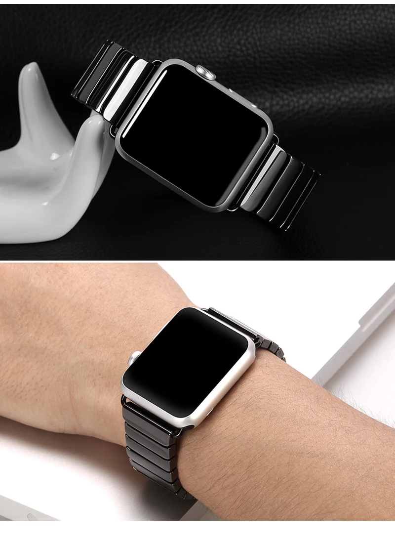 Роскошный керамический браслет для Apple Watch& Sport& Edition, сменный браслет, браслет на запястье 42 мм, 4 ремешка Iwatch38 44 мм