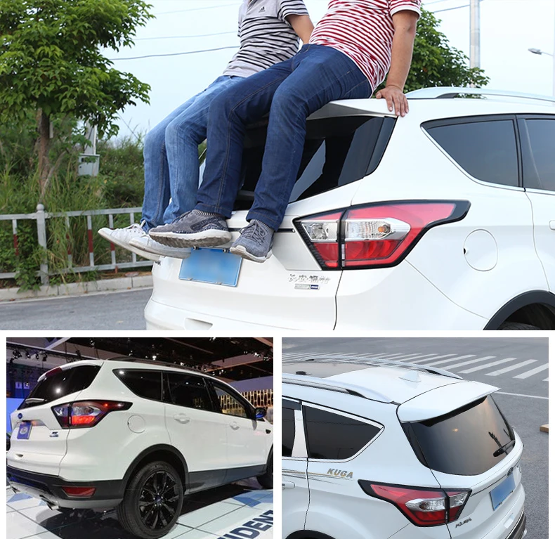 Lsrtw2017, АБС-пластик, автомобильный спойлер aunk украшение для Ford Kuga Escape 2013