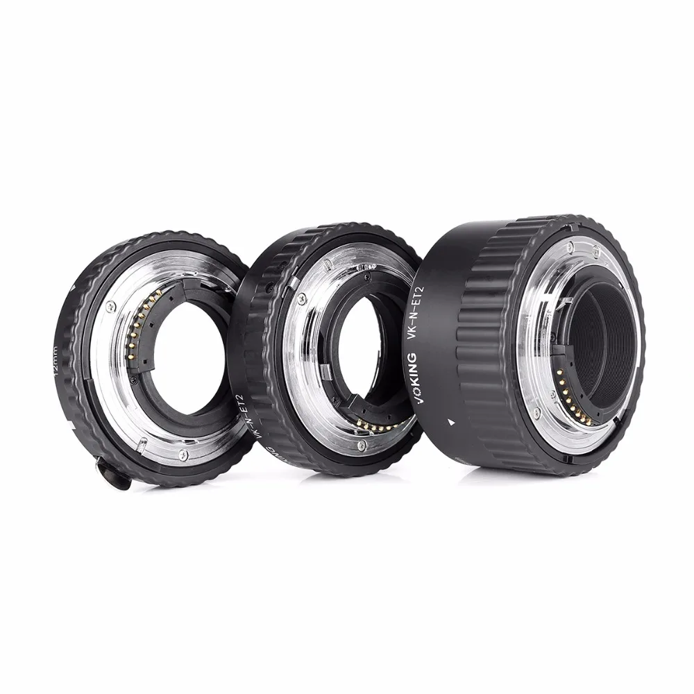 Voking VK N ET2 Автофокус Макрос Удлинитель кольцо для Nikon D60 D90 D3100 D3200 D5000 D5100 D5200 D7000 D7100