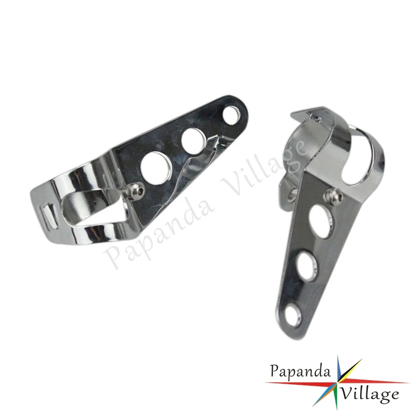 Universal Motorbike Headlight Brackets Fork Mount Clamps 38-44mm Headlamp Holders for Harley Honda Yamaha Cafe Racer Chopper | Автомобили