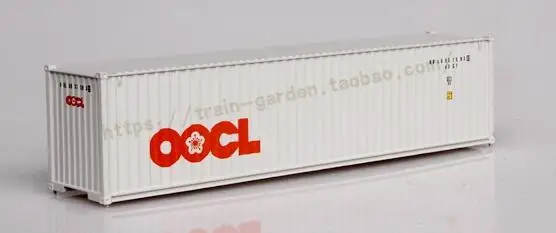 OOCL Хо масштабная модель поезда аксессуары 40 футов контейнер 1: 87 Модель поезда части архитектурные модели наборы для макета поезда - Цвет: OOCL