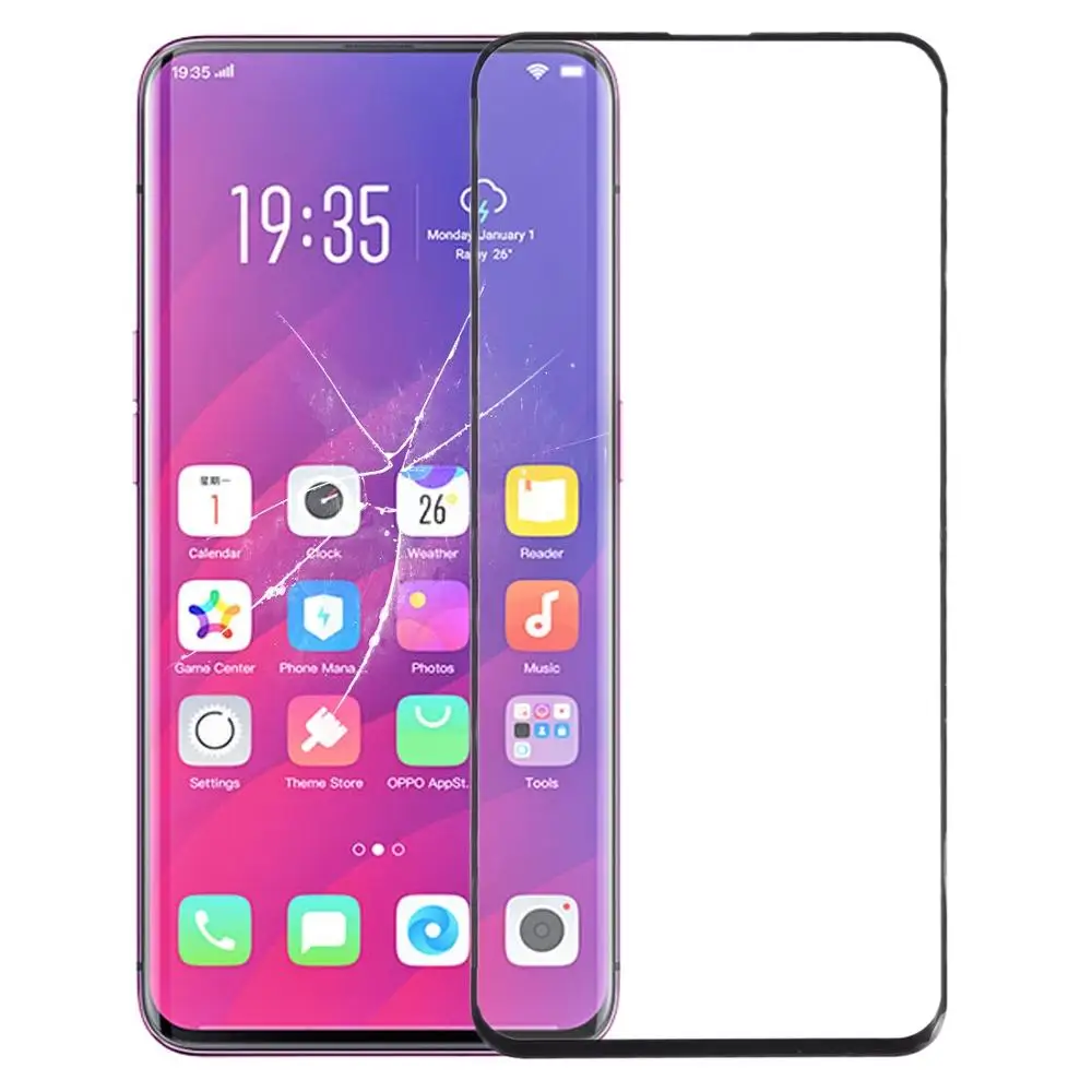 Переднее внешнее стекло крышка объектива Ремонт для OPPO R9s Plus Reno R19 Find X LCD