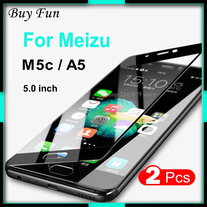 Для Meizu M5C M710H стекло полное покрытие закаленное на Maisie M 5C/A5 Защитная пленка для