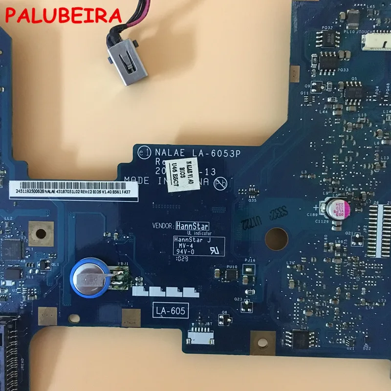 PALUBEIRA K000103980 материнская плата для ноутбука Toshiba Satellite L675 L675D Материнская NALAE LA 6053P