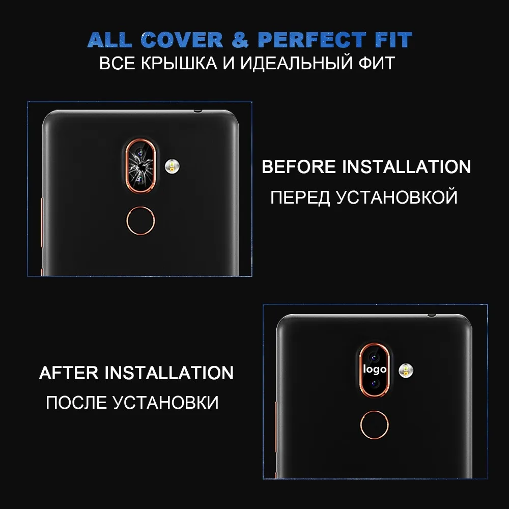 Стеклянный объектив задней камеры для Nokia 7 plus стекло HD запасные части ремонта