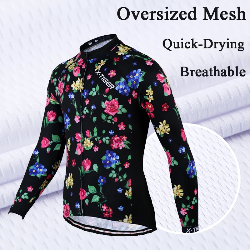 X Tiger весенний комплект для велоспорта с длинным рукавом Ropa Ciclismo одежда горного