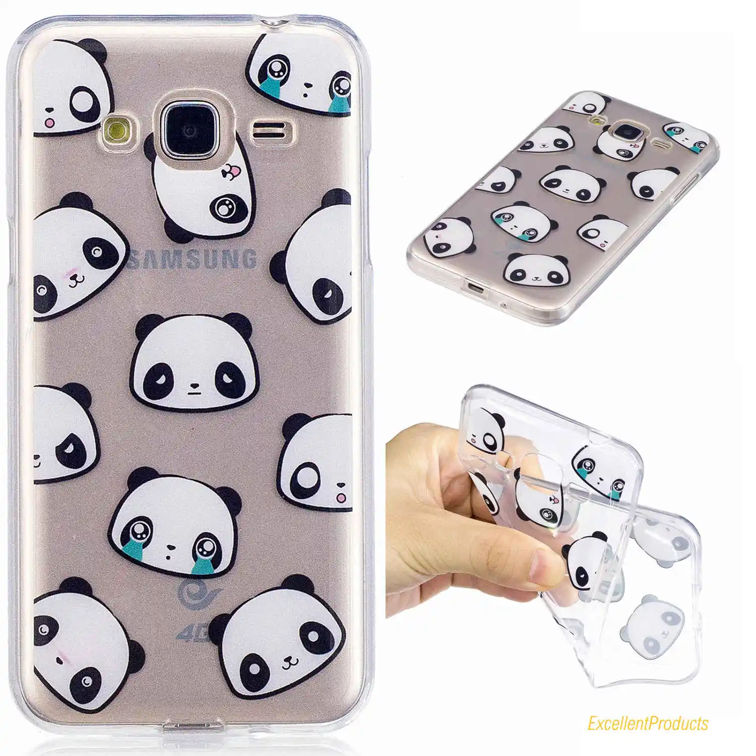 Кошка кактус лошадь панда мороженое рисунок IMD мягкая ТПУ подставка чехол для