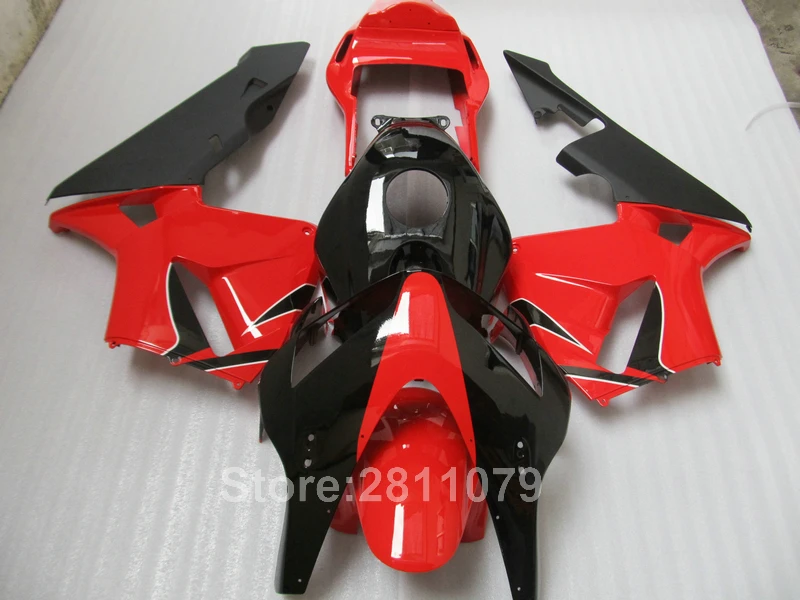 Литье под давлением лидер продаж комплект обтекателей для Honda CBR600RR 03 04 красных и