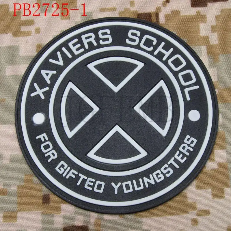 X MAN в XAVIERS SCHOOL FOR GIFTED YOUNGSTERS 3D накладка из ПВХ|school patch|3d pvc patchpatch 3d |