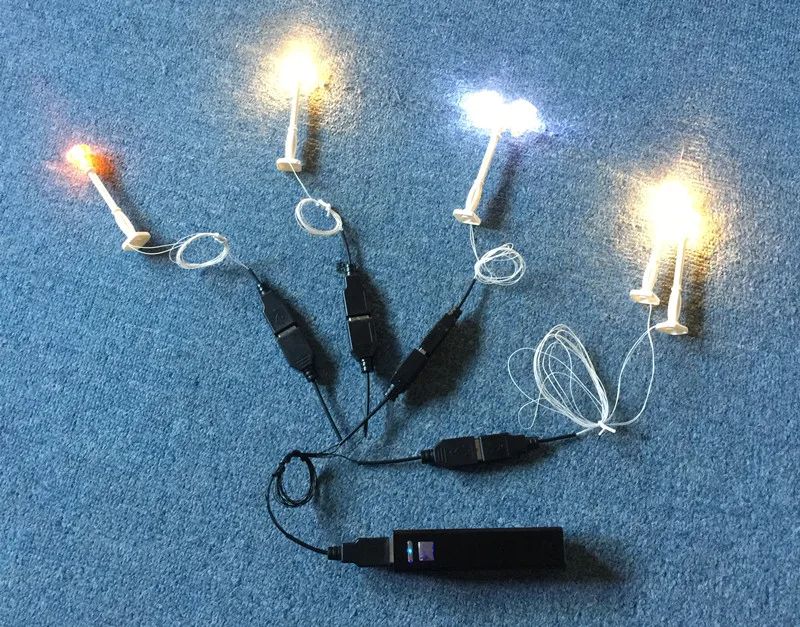 Высококачественные Аксессуары для освещения черный от одного до семи USB-портов