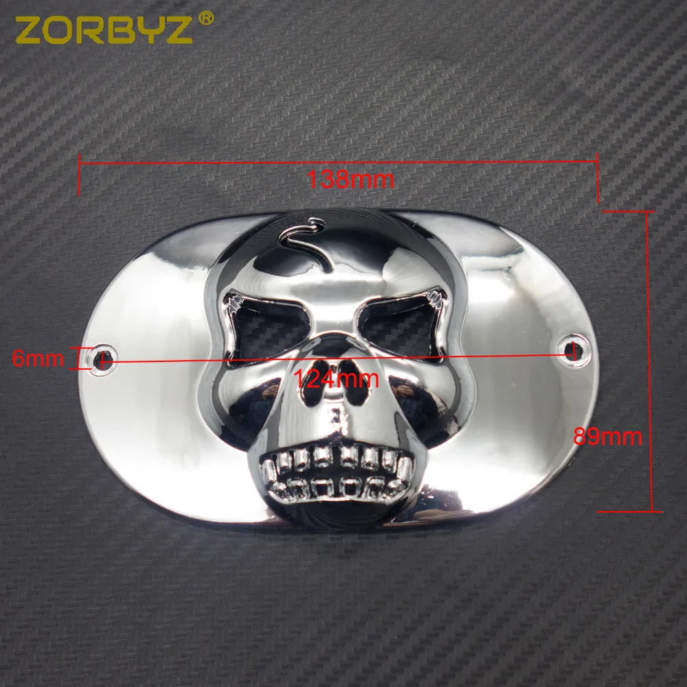 ZORBYZ Новый Хром Череп хвост светильник воротник Маска крышка подходит для Harley Touring