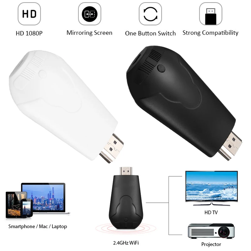 HDMI Full HD1080P WI FI Экран Дисплей приемник для ТВ тюнера телефонзеркало link Смарт