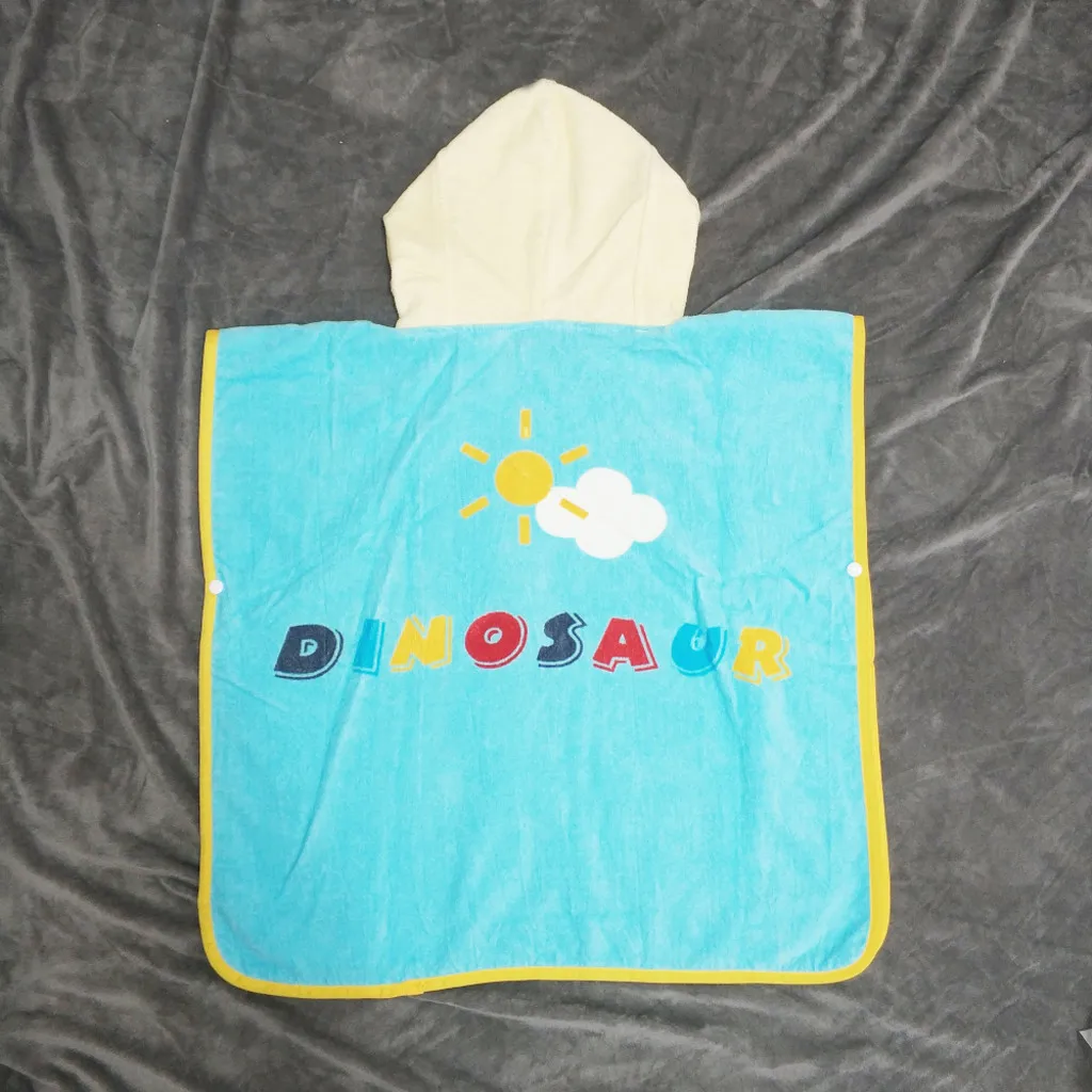 Infant baby poncho towel hooded beach towels for kid Bathrobe Pajamas Cartoon Animals baby hooded bath towel Child baby bath set