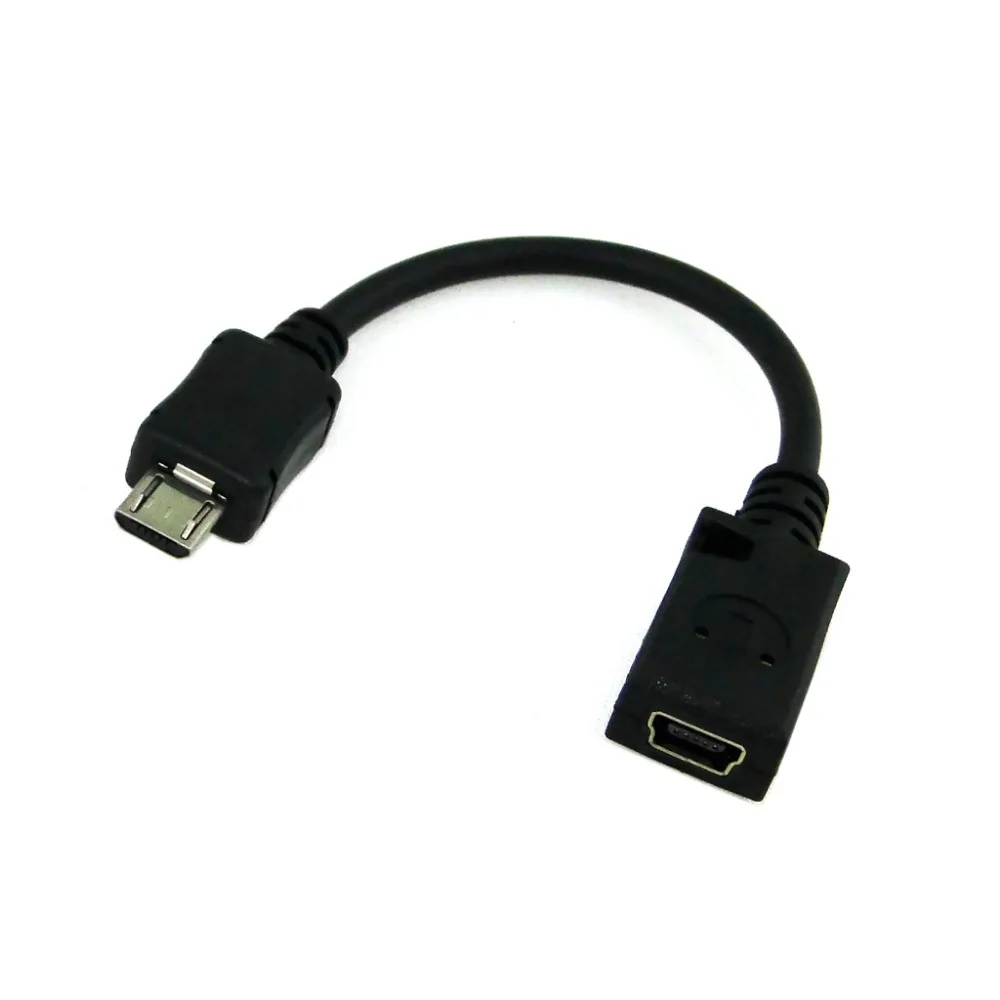 10 см мини USB разъем мама к Micro папа кабель передачи данных для телефонов MP3 MP4 0 1 м