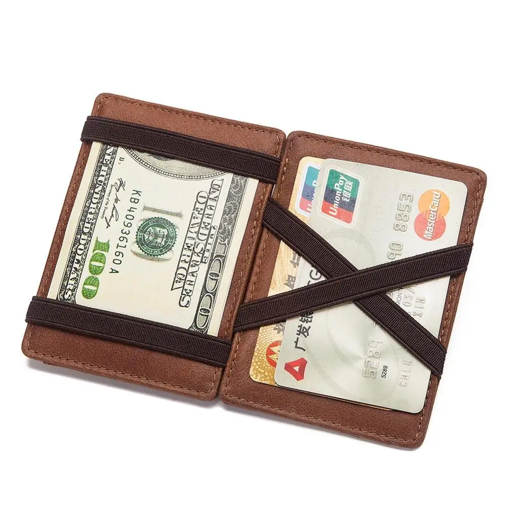 Мужские кошельки с отделением для Карт Rfid винтажные короткие из натуральной кожи