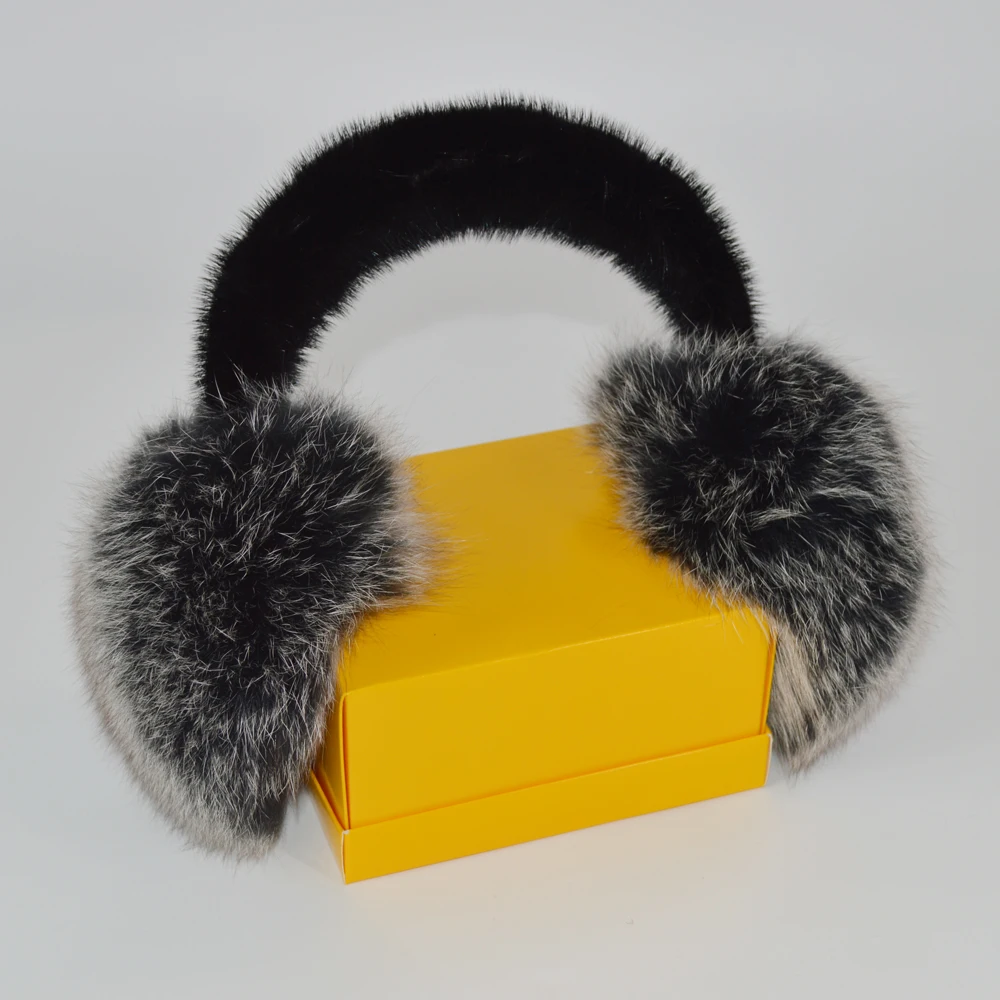 2019 горячая Распродажа русские женские зимние теплые наушники из 100% натурального