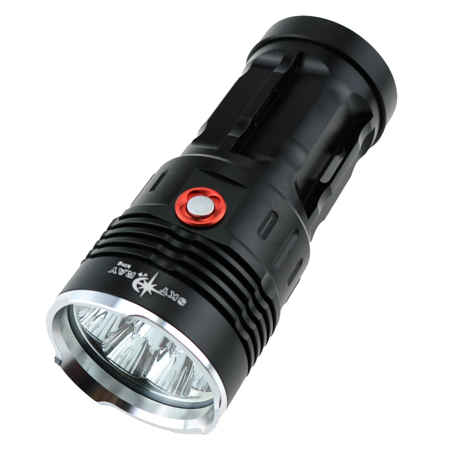 4500LM черный SKY RAY King 3-режим 4x CREE XM-L T6 СВЕТОДИОДНЫЙ торшер фонарь(4x18650 батарея