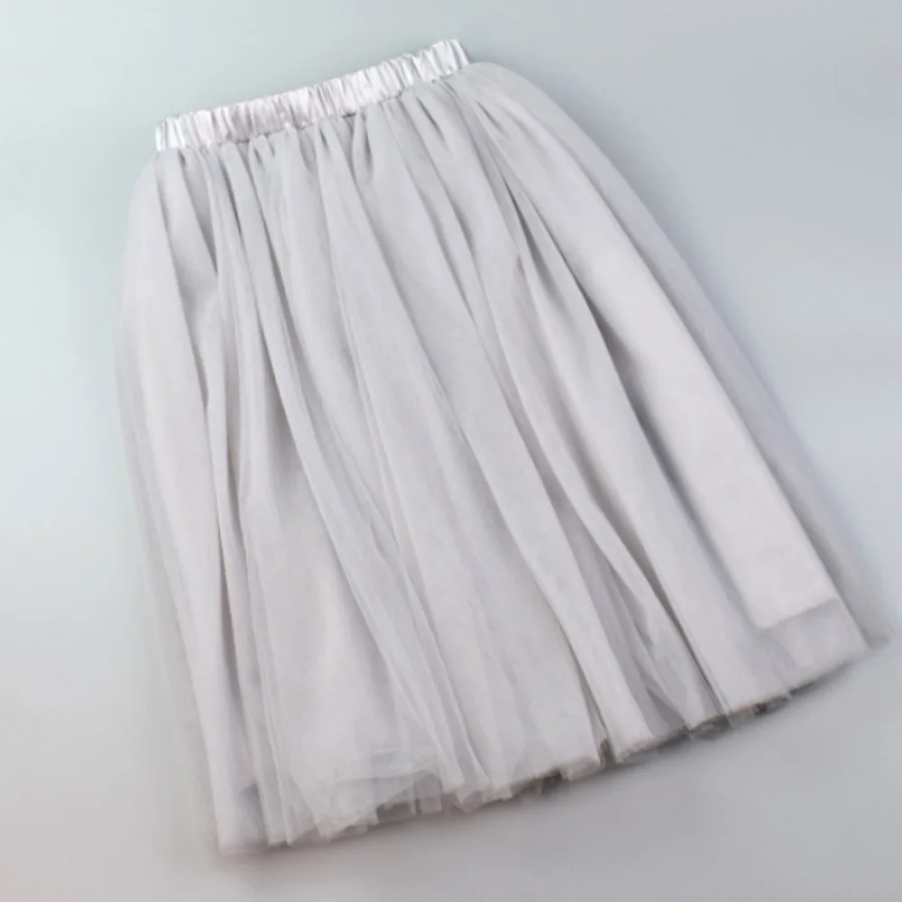 Многослойная черная фатиновая юбка Jupe плиссированная юбка-пачка Женская