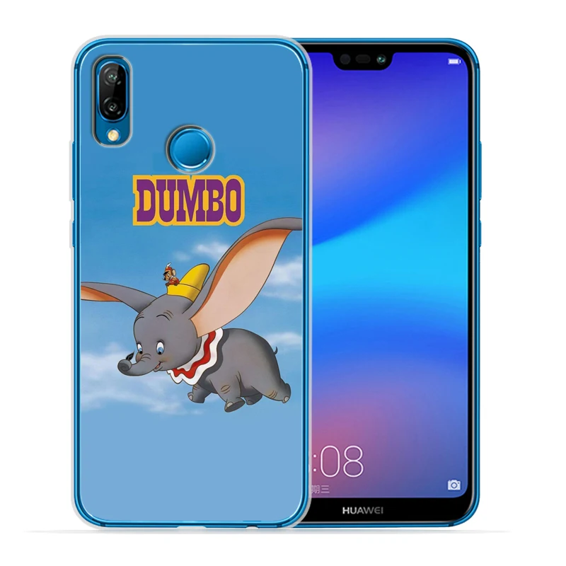 Мягкий прозрачный чехол Dumbo для huawei P30 Lite для huawei P30 Pro P20 Lite P8Lite P9Lite P Smart Capa силиконовый Etui - Цвет: 07