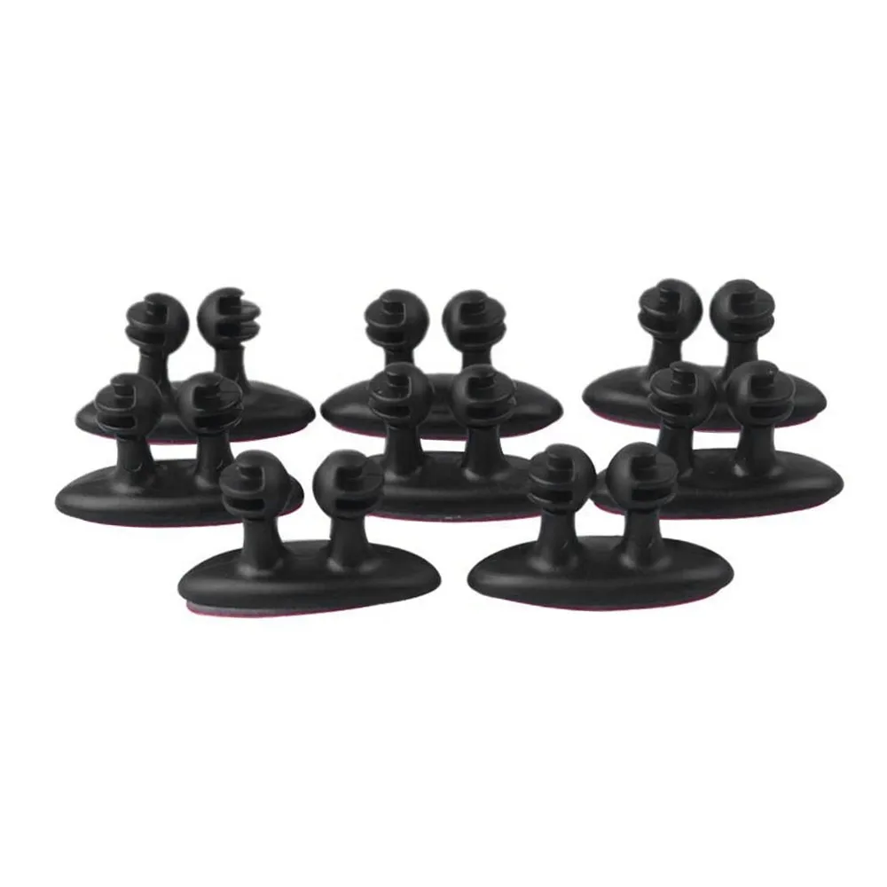 8 шт. автомобильный клейкий шнур зажим держатель для кабеля фиксатор галстука