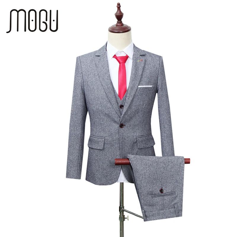 Мужской однотонный костюм MOGU новинка 2017 свадебные костюмы для мужчин модный