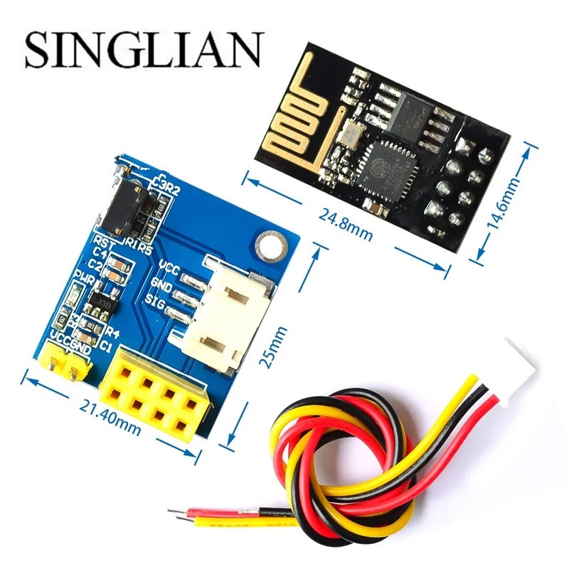Новый 1 шт. ESP8266 ESP 01 RGB светодиодный модуль контроллера для Arduino IDE WS2812 световое