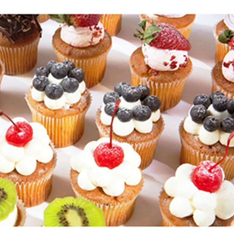 100 шт. высококачественные бумажные ящики Круглой Формы для кексов форма