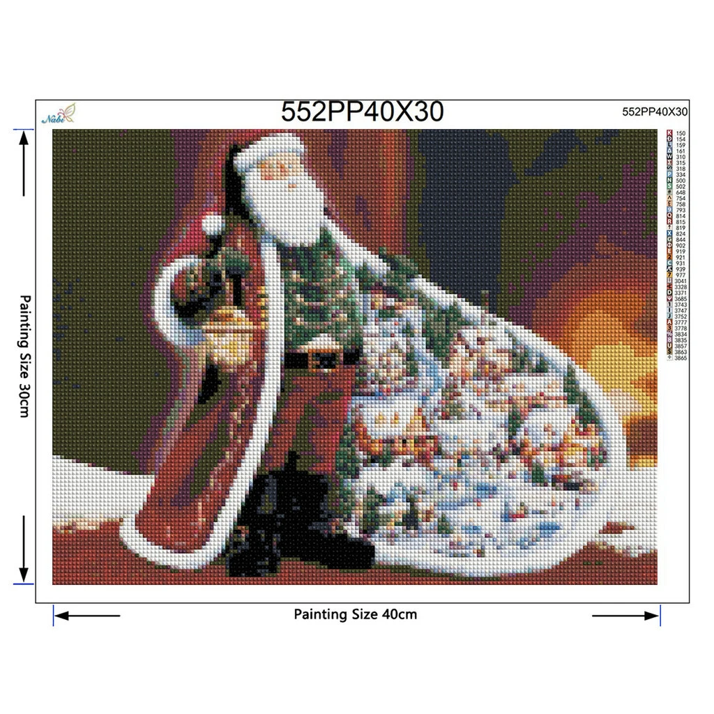 Новый 5D DIY Алмазная картина Отец Рождество вышивка полный квадратный алмаз