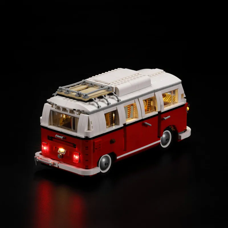 Светодиодный светильник(только светильник в комплекте) для technic 10220 совместим с 21001 Creator series T1 Camper Van Blocks