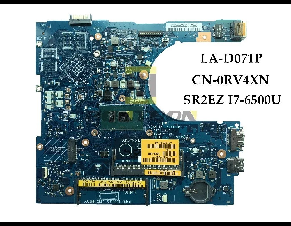 Оптовая продажа материнская плата для ноутбука Dell Inspiron 5559 лампа заднего вида