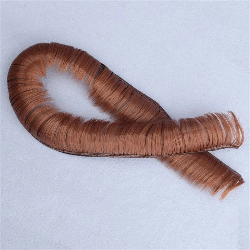 5*100 см для BJD SD кукла бахрома волосы черные falxen дутые хаки DIY парики ручной работы Короткие вьющиеся куклы взрыва Парики Тресс куклы аксессуары волосы для кукол трессы для кукол