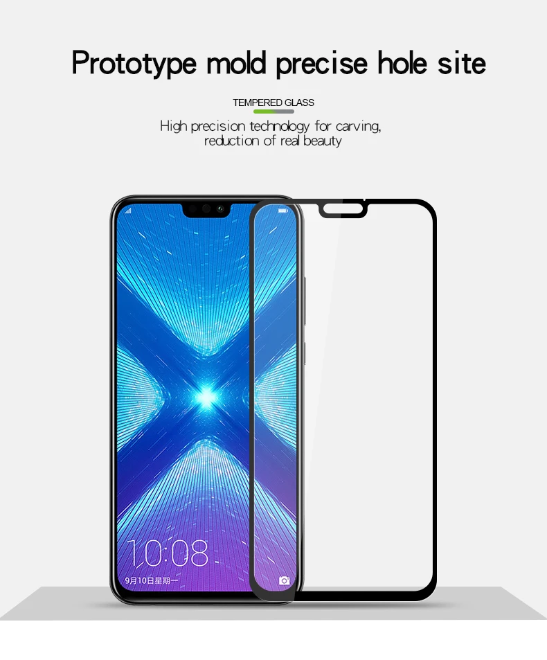 Huawei honor 8X, закаленное стекло,, полное покрытие, Защита экрана для huawei honor 8x Max, закаленное стекло, защитная пленка