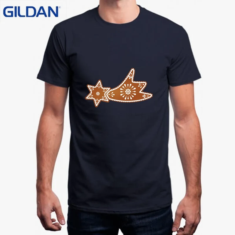 Для мужчин майка мода хип-хоп одежда Camisetas Рождество звезда коричневый футболка