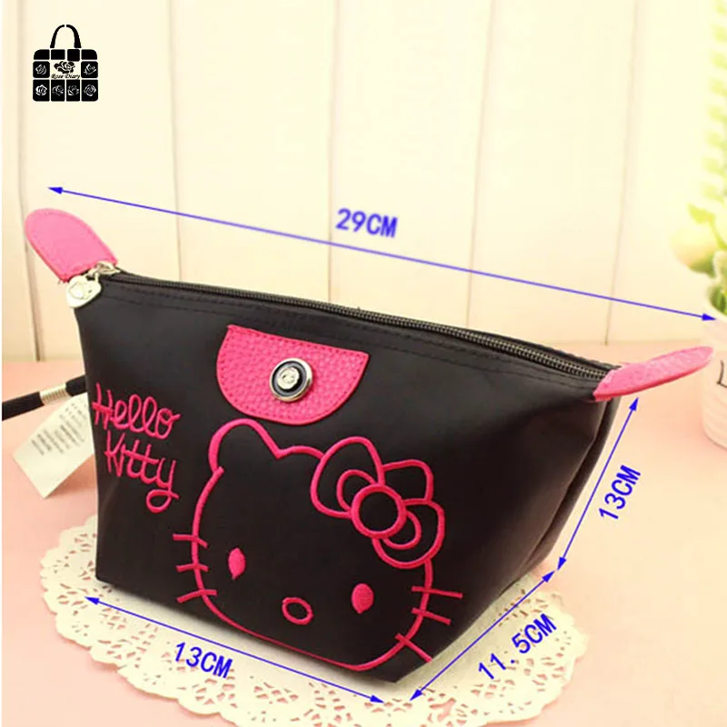1 шт. Женская портативная Милая многофункциональная косметичка hello kitty на молнии