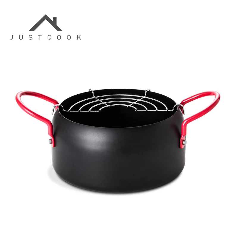 Justcook 16/20/24 см премикс для горшок творческий японский премикс для Жарки пончиков Хо Применение держать жарки горшок общие Применение для газовой и индукционной плиты