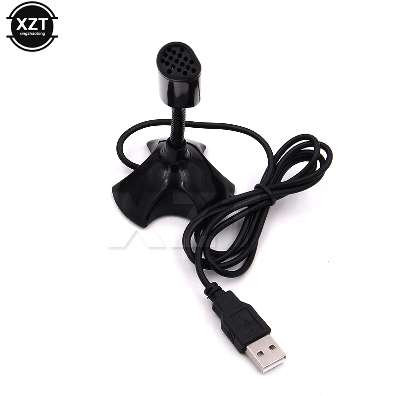 1 шт. мини микрофон для компьютера USB ПК ноутбука Skype караоке студии общения пения