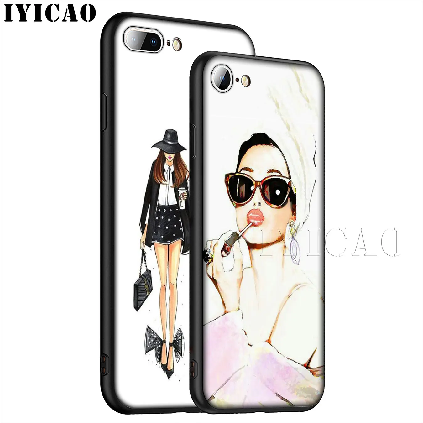 Кофейная чашка модный тонкий мягкий силиконовый чехол для мамы и дочки iPhone XR X XS 11