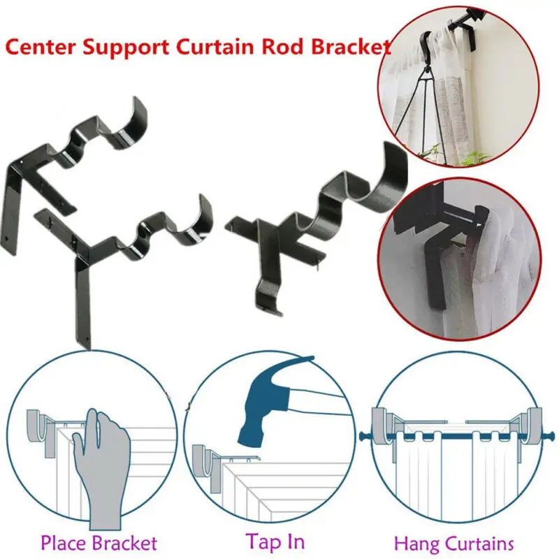 1 пара держатели для карнизов штор|Подставки хранения и стеллажи| |