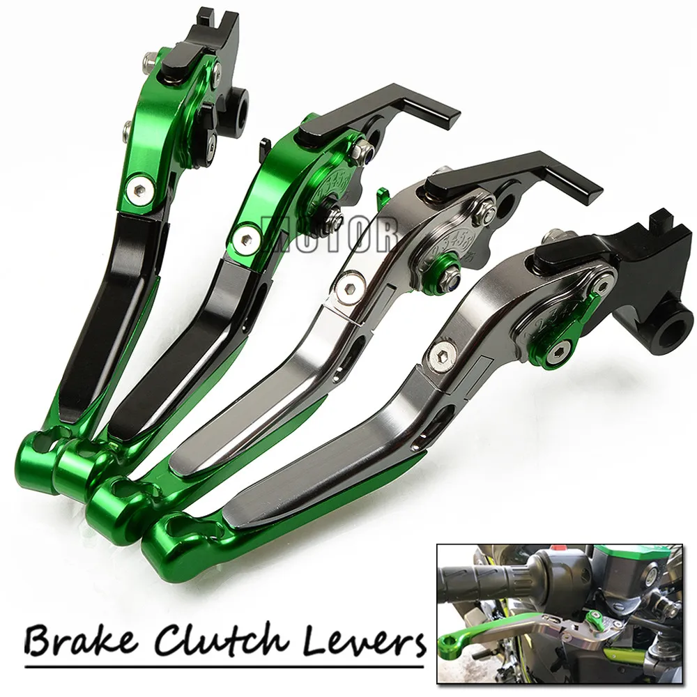 

Motorcycle CNC Foldable Brake Clutch Levers For Kawasaki ZX7R ZX7RR ZX9R NINJA ZX10R Extendable Adjustable Fold ZX 7 9 10 R RR